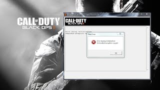 How To FIX  Call Of Duty Black Ops 2  error during initialization unhandled exception caught fix [upl. by Ellevel]