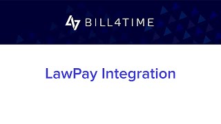 LawPay Integration  Bill4Time  Client Portal [upl. by Templeton]