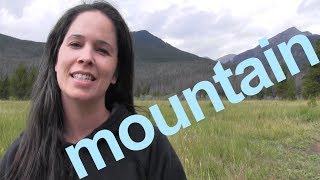 How to Say MOUNTAIN and SENTENCE  American English [upl. by Anniken626]