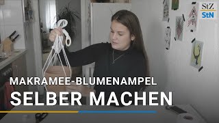 MakrameeBlumenampel selber machen DIY [upl. by Ajiram]