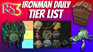 Ironman Daily Tier List Runescape 3 [upl. by Zoarah]