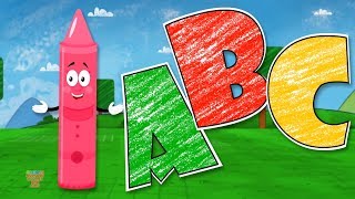 ABC Song  Learn Alphabets  Nursery Rhymes  Baby Songs By Crayons [upl. by Arim]