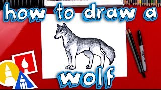 How To Draw A Realistic Wolf [upl. by Esteban]