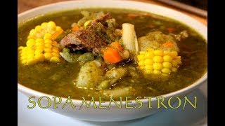 SOPA MENESTRON al estilo Peruano [upl. by Etezzil300]