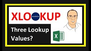 Excel XLOOKUP Function with Three Lookup Values– Excel Magic Trick 1601 [upl. by Trueblood]