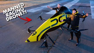 First Manned Aerobatic RACING Drone  Will it FLIP 😲 [upl. by Rudolph]