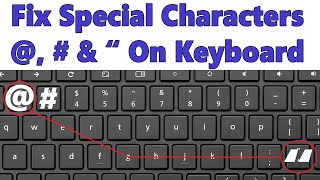 How To Fix Special Character On Keyboard Layout When  Symbol Is Not Working Correctly [upl. by Lyrad]