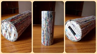 How to make a piggy bank with a secret opening inside  Diy piggy bank with newspaper [upl. by Seraphina623]