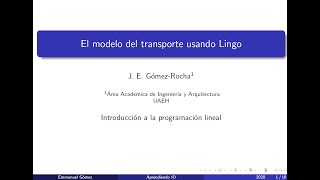 Modelo del transporte usando Lingo [upl. by Itch]