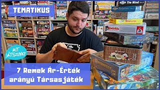 7 Remek ÁrÉrték arányú Társasjáték [upl. by Juieta]