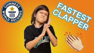 Most Claps In One Minute  Guinness World Records [upl. by Ranee553]