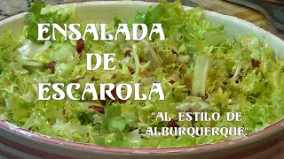 Ensalada de escarola al estilo Alburquerque [upl. by Ecydnak698]