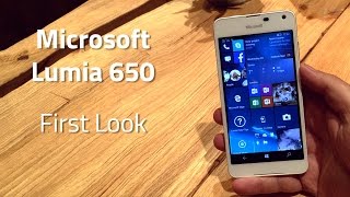 Microsoft Lumia 650 First Look [upl. by Nylinnej]