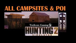 Czechia Marshlands HUNTING SIMULATOR 2 ALL Campsite amp POI Locations [upl. by Chubb]