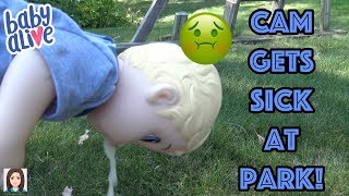 Baby Alive Cam Gets Sick At The Park [upl. by Edva896]