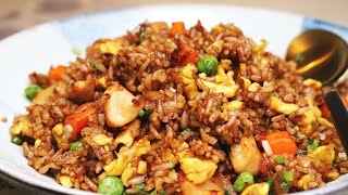 BETTER THAN TAKEOUT AND EASY Chinese Chicken Fried Rice Recipe [upl. by Parish]