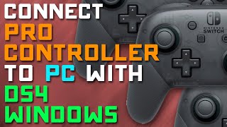 Connect Nintendo PRO CONTROLLER to PC with DS4 Windows [upl. by Ybba]