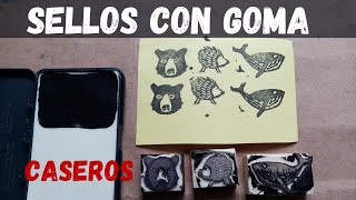 sellos caseros con goma de borrador [upl. by Madeleine837]