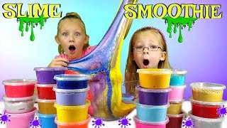 Mixing ALL MY SLIMES Giant DIY Slime Smoothie [upl. by Notnef552]