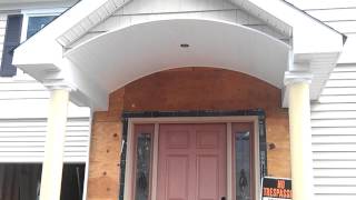 Portico amp Front Porch Roof Vinyl Siding Installation  Bergen County NJ [upl. by Harvison]