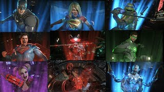 ALL SUPERMOVES WITH ALL DLC CHARACTERS  INJUSTICE 2 [upl. by Gensmer]