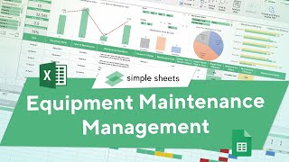 Equipment Maintenance Management Excel amp Google Sheets CMMS Template StepbyStep Video Tutorial [upl. by Shuman]