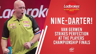 NINEDARTER MICHAEL VAN GERWEN HITS THE FIRST TELEVISED NINEDARTER OF 2019 [upl. by Magdala]