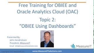 Part 2 OBIEE Using Dashboards [upl. by Becht]