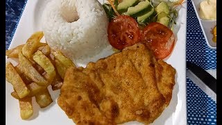 MILANESA DE POLLO HECHO EN CASA [upl. by Zehe]