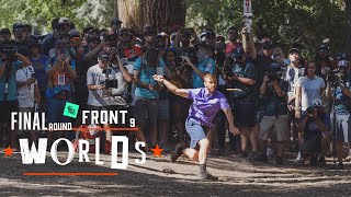 2021 Disc Golf World Championships  FINALF9 LEAD  McBeth Heimburg Conrad Jones  Jomez [upl. by Auria]