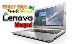 How To Enter Bios And Boot Menu On Lenovo ideapad 300  100 [upl. by Michelle]