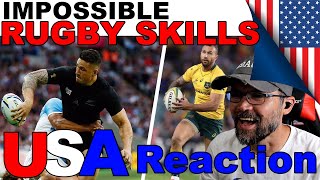 American Coach Reacting to IMPOSSIBLE RUGBY SKILLS [upl. by Zitella526]