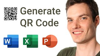 How to create QR Code in Microsoft Word Excel amp PowerPoint [upl. by Fai]