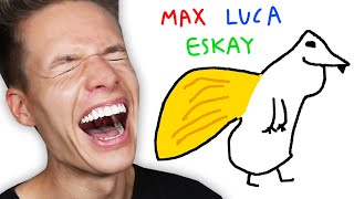 LACHFLASH 🤣 Luca Max amp Eskay zeichnen [upl. by Adnoluy231]