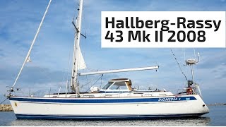 HallbergRassy 43 Mk II 2008 For Sale  Walkthru EXTENDED VERSION [upl. by Ardnauqal908]