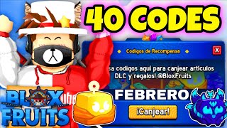 🤑 40 CÓDIGOS DE BLOX FRUITS CODES ROBLOX FEBRERO 2025 [upl. by Adnorehs]