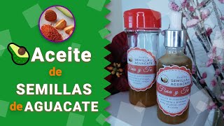 Cómo hacer🥑 ACEITE de SEMILLA de AGUACATE 🥑 [upl. by Yeznil227]