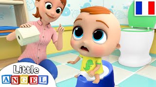 Apprendre la propreté  Le Petit Pot  Comptines pour Bébé  Little Angel Français [upl. by Aytak]