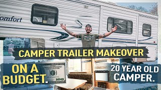 Remodeling a Camper Trailer on the budget [upl. by Netsrejk]