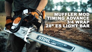 STIHL MS 462 Muffler Mod amp Timing Advance 💥 [upl. by Enovad]