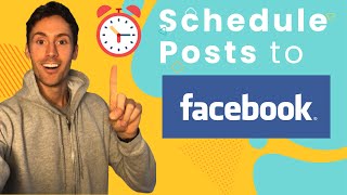 How to Schedule Posts on Facebook 2022 [upl. by Wenda]