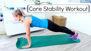 Core Stability Workout  10 minuten rug en buikspieroefeningen [upl. by Flemings]