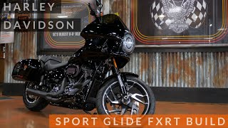 Harley Davidson Sport Glide Build  FXRT Style  Test Ride [upl. by Nashner]