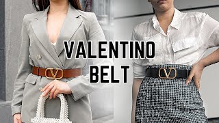 VALENTINO REVERSIBLE BELT REVIEW  Sizing How to reverse it amp Wear and tear [upl. by Bradeord]