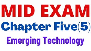 Emerging Technologies Questions amp Answers on Chapter Five 5 Freshman Ethiopian Students AR Exam [upl. by Theresina742]