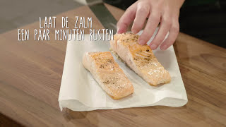 Hoe bak je zalm in de pan [upl. by Azal]