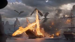 Game Of Thrones  Daenerys amp Her Dragons Attack [upl. by Yatnoed]