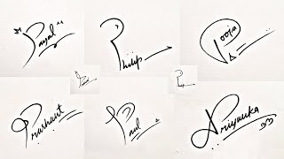 How to Draw Signature like a Billionaire For Alphabet quotPquot [upl. by Anestassia607]