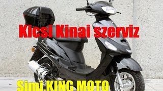 Kinai 4T Robogó első szervize  SIMIKING MOTO [upl. by Leugimesoj37]