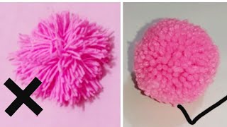 How To Make Perfect Woolen BallSuper Easy Pom Pom Making Ideas DIY CRAFT MAGIC [upl. by Mosenthal]